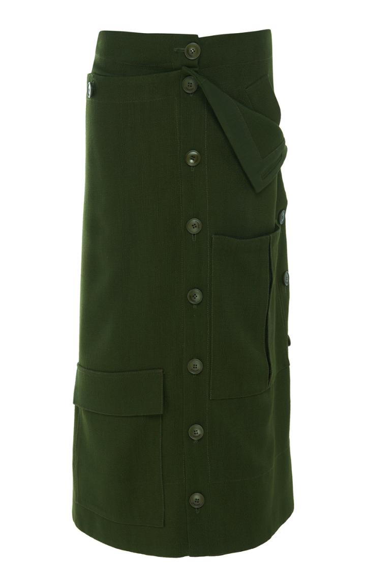Jacquemus Double-layer Button-front Cargo Skirt