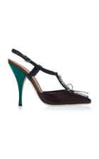 Marco De Vincenzo Jeweled T Strap Pump