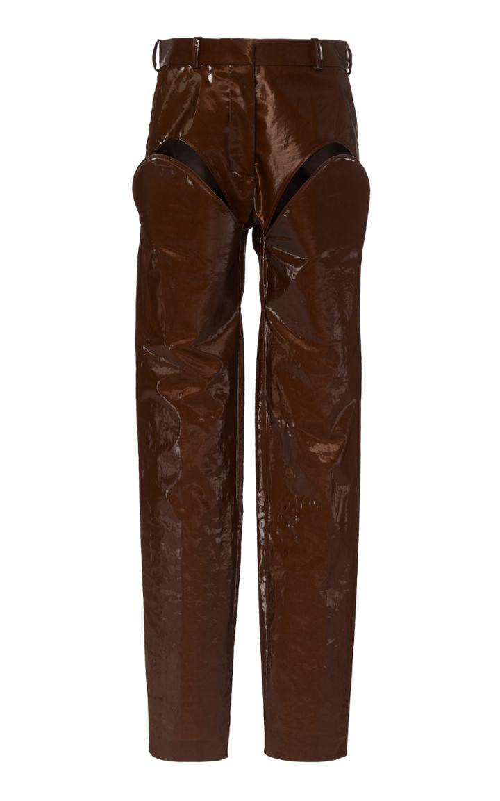 Moda Operandi Y/project Cut Out Mid-rise Straight-leg Pants Size: 38