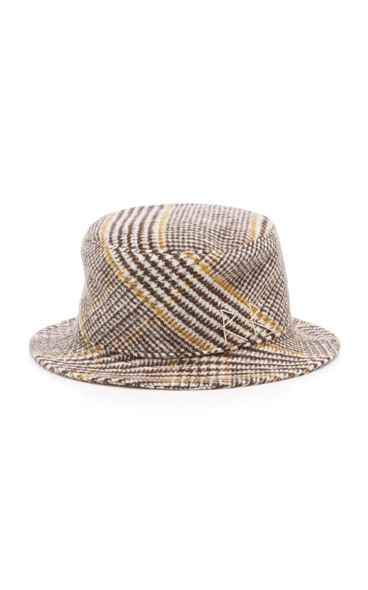Ruslan Baginskiy Hats Checked Wool Bucket Hat
