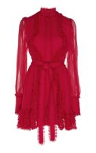 Alexis Olinka Belted Silk Mini Dress