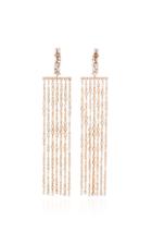 Suzanne Kalan Round Diamonds Long Chandelier Earrings