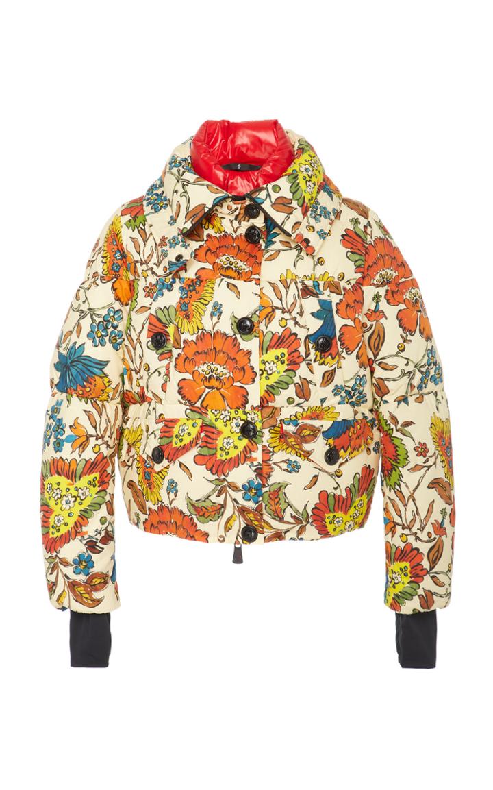 Moncler Genius Floral-print Quilted Cotton Hooded Puffer Jacket
