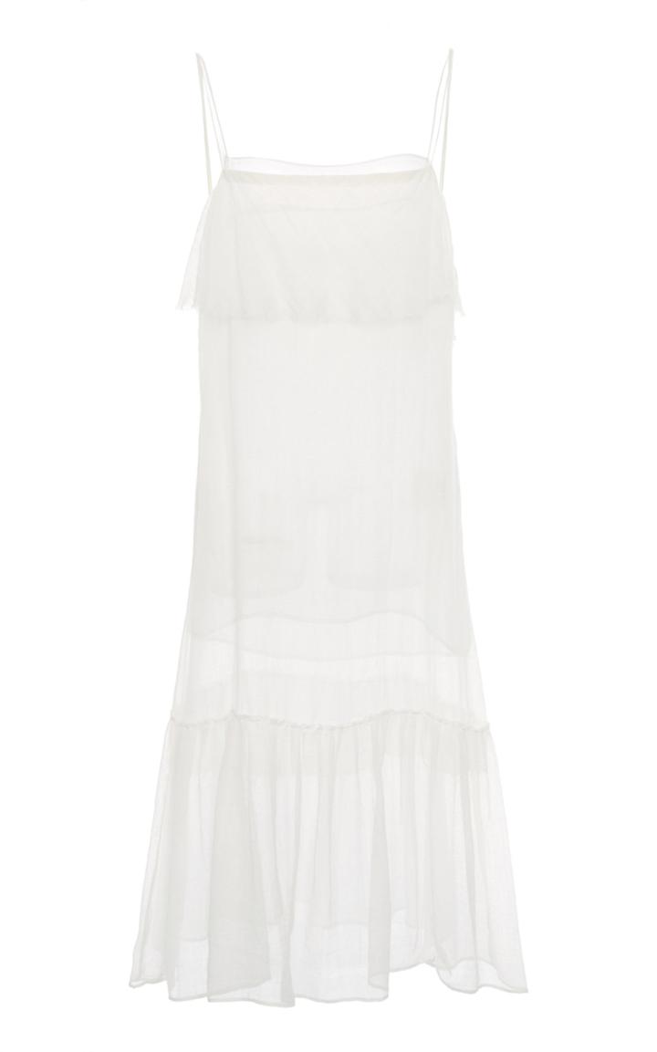 Moda Operandi Miu Miu Semi-sheer Chiffon Dress Size: 36