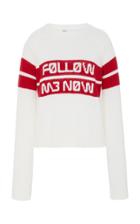 Red Valentino Encrypted Space Notes Pullover