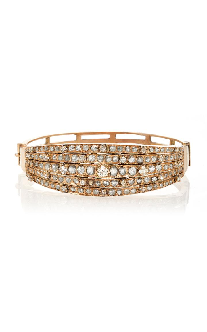 Renee Lewis Antique Fancy Cut Diamond Bracelet