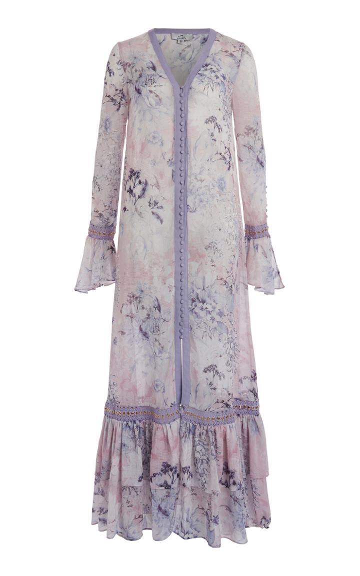 We Are Kindred Camilla Long Ruffle Shirt Dress