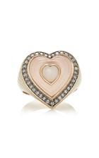 Noor Fares Anahata Rose Quartz Heart Ring Size: 5.5