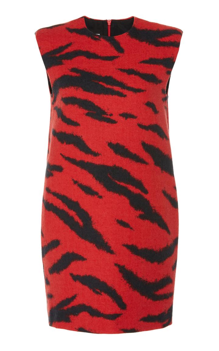 Philosophy Di Lorenzo Serafini Zebra-print Wool Mini Dress