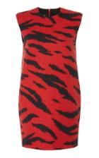 Philosophy Di Lorenzo Serafini Zebra-print Wool Mini Dress