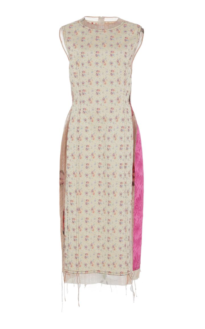 Marni Floral Print Sleeveless Dress