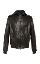 Yves Salomon Paris Reversible Hooded Leather And Shell Jacket
