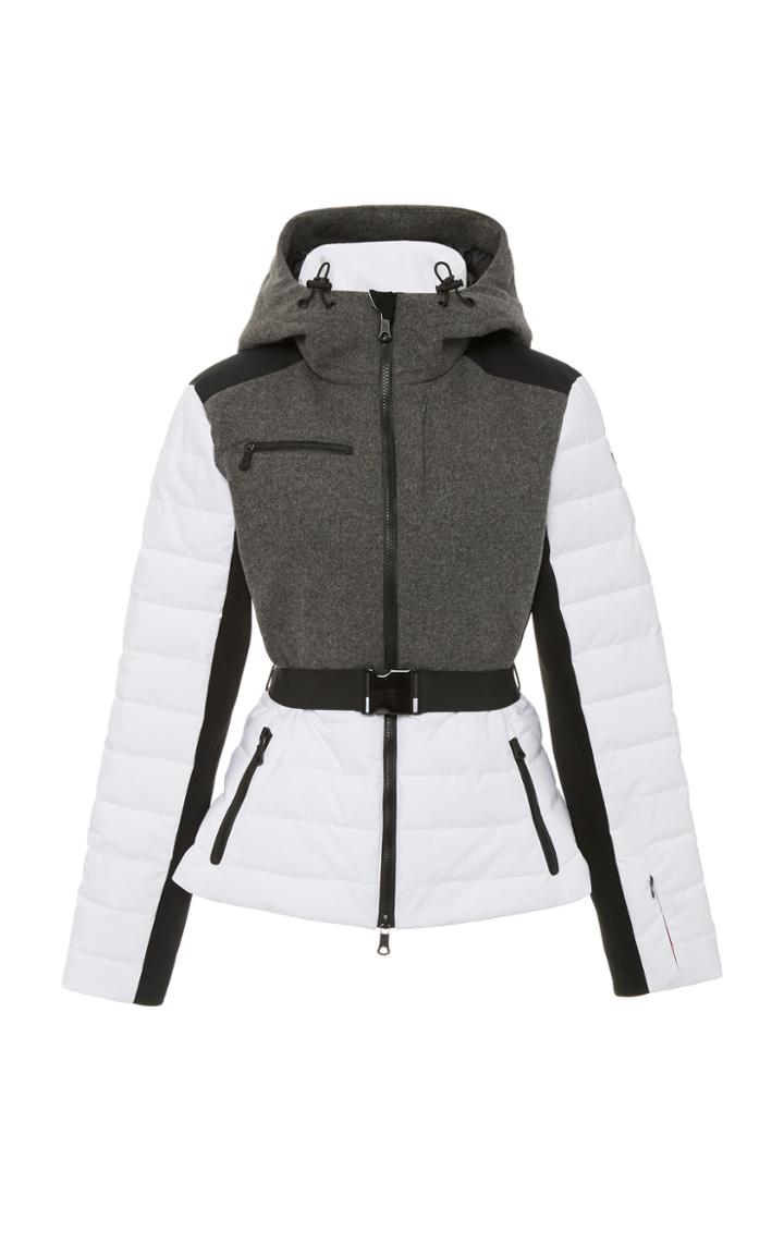 Erin Snow Kat Color Block Quilted Wool-blend Jacket