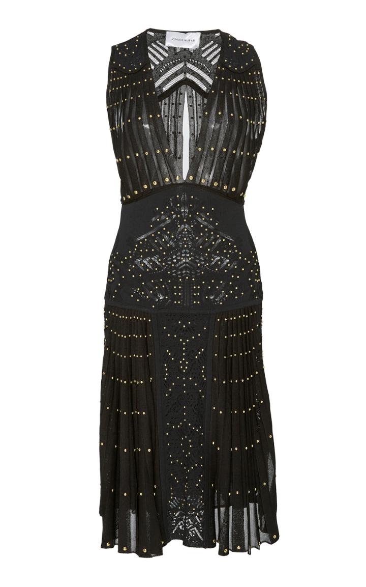 Zuhair Murad Nimphea Studded Mini Dress