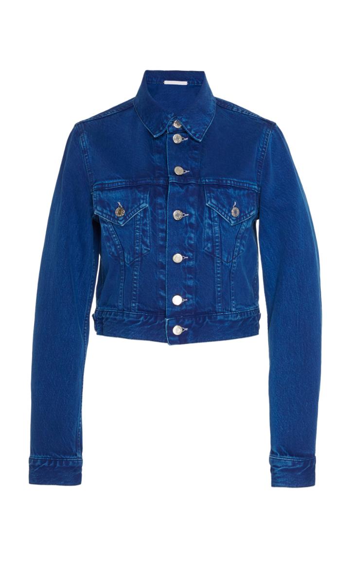 Helmut Lang Cropped Denim Jacket