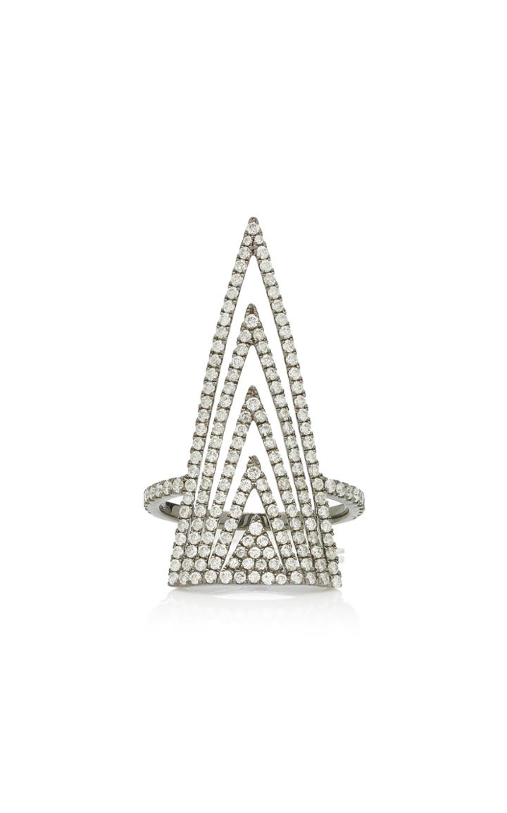 Graziela Rhodium-plated 14k Gold And Diamond Ring