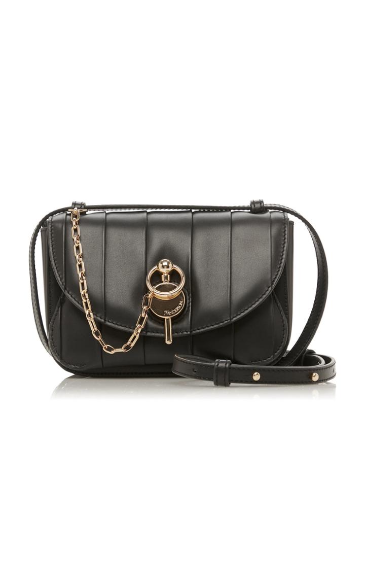 Moda Operandi Jw Anderson Midi Keyts Pleated Leather Top Handle Bag