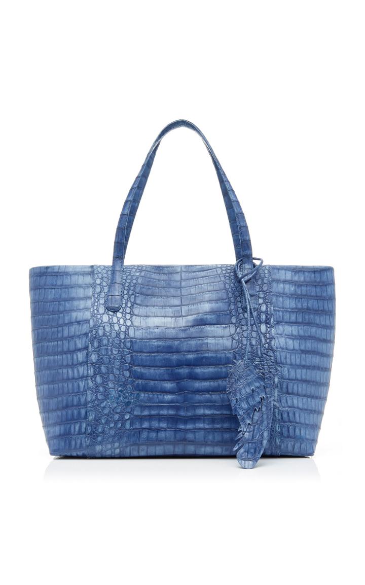 Nancy Gonzalez Erica Medium Crocodile Zipper Bag