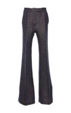 Martin Grant Wide Leg Denim Tweed Pant