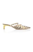 Rejina Pyo Phoebe Lizard-effect Leather Mules Size: 37