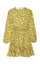 Rhode Ella Floral-print Cotton-poplin Mini Dress Size: M