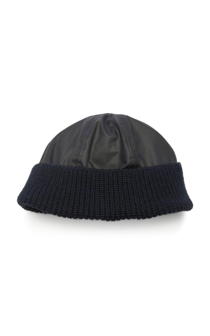 Lanvin Paneled Wool Beanie