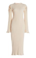Maggie Marilyn Knot On My Watch Knotted Stretch-cotton Midi Dress