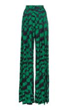 Matriel High Waisted Printed Pants With Pleated Front