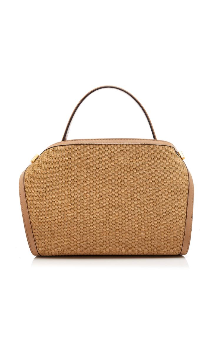 Moda Operandi Oscar De La Renta Nolo Raffia Top Handle Bag