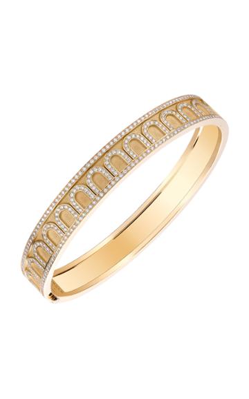 Davidor L'arc 18k Yellow Gold Diamond Bangle