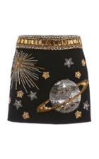 Moda Operandi Andrew Gn Embroidered Wool Skirt
