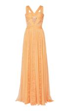 Zuhair Murad Lace-detailed Organza Dress