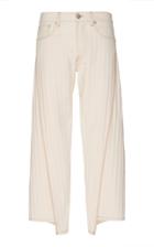 Lanvin Cropped Pleated Wide-leg Jeans Size: 30