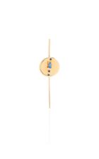 Wwake Limited Edition Single Small Blue Sapphire Medallion Earring