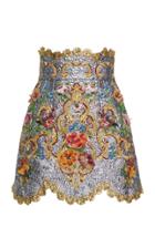 Dolce & Gabbana High Waisted Floral Skirt
