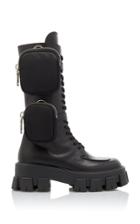 Prada Leather Combat Boots