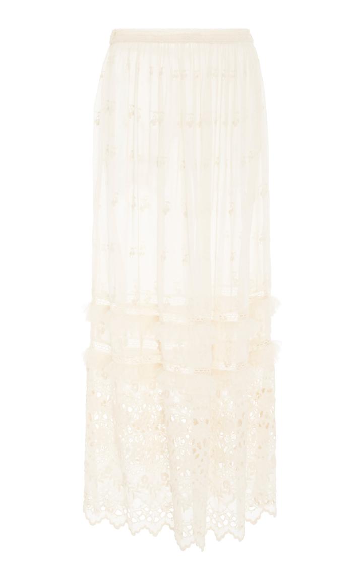 Loveshackfancy Marisole Tiered Maxi Skirt