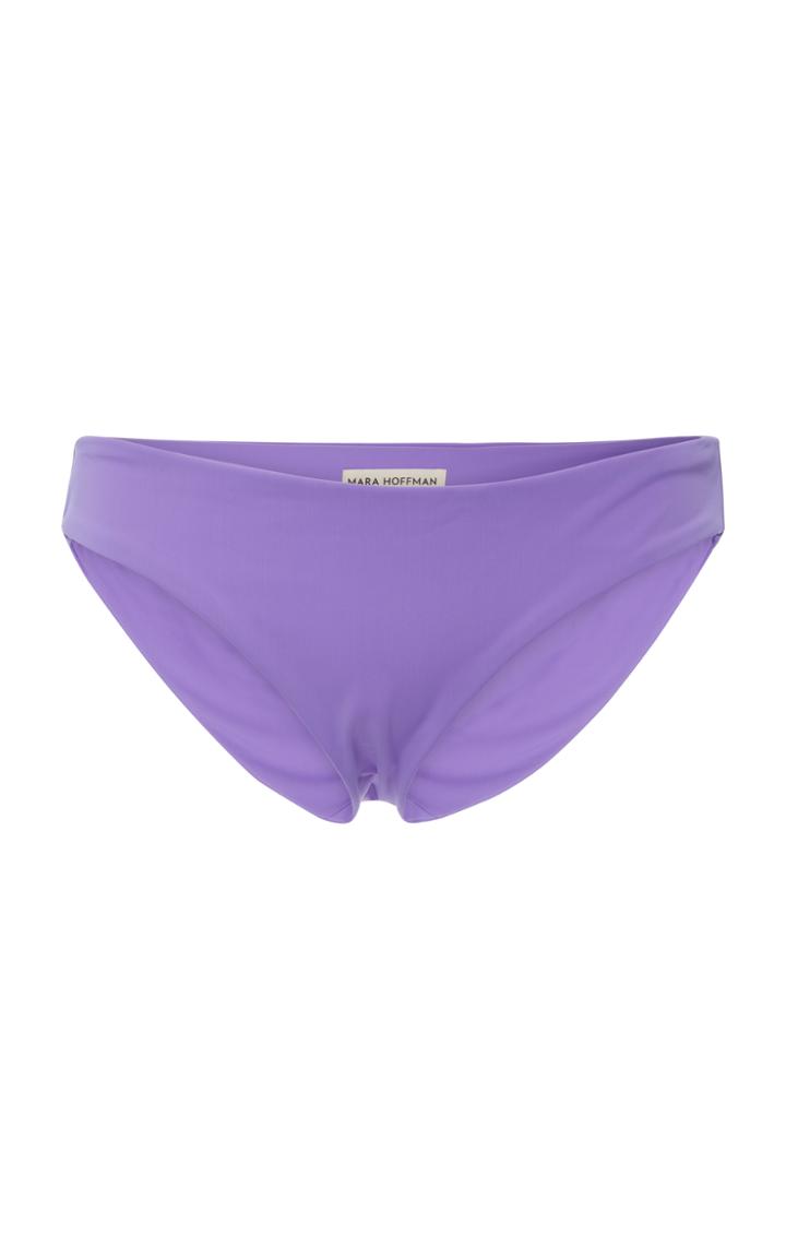 Mara Hoffman Purple Zoa Classic Bikini Bottom