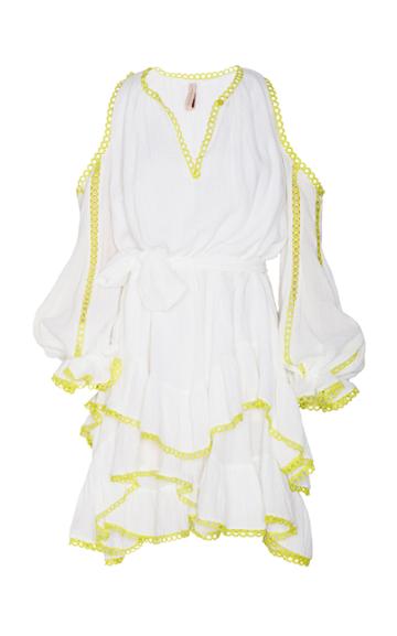 Maria Lucia Hohan Della Cold Shoulder Cotton Voile Dress