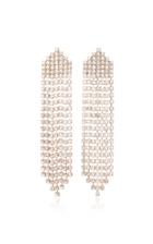 Jennifer Behr Diamante Rose Gold-plated Tassel Earrings
