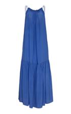 Three Graces London Tatyana Tiered Silk-georgette Maxi Dress