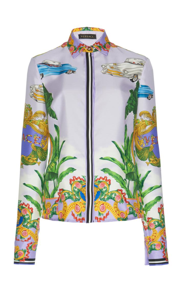 Versace Versace Printed Silk Shirt