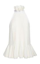 Tory Burch Mackenzie Cutaway Ruffle Top