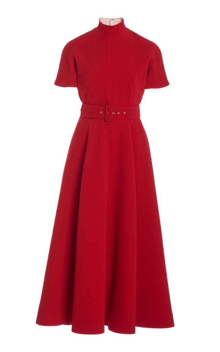 Moda Operandi Emilia Wickstead Camilla Pleated Crepe Dress