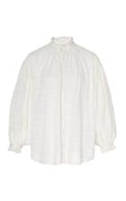 Moda Operandi Alix Of Bohemia Ruffle-trimmed Cotton Top