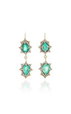Sylva & Cie One-of-a-kind Colombian Emerald Drop Earrings