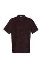 Lanvin Striped Camp Collar Jersey Shirt