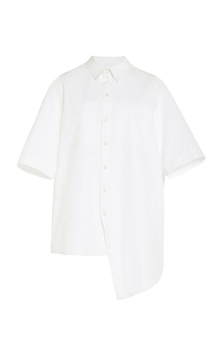 Moda Operandi Maison Rabih Kayrouz Asymmetric Poplin Top Size: 34