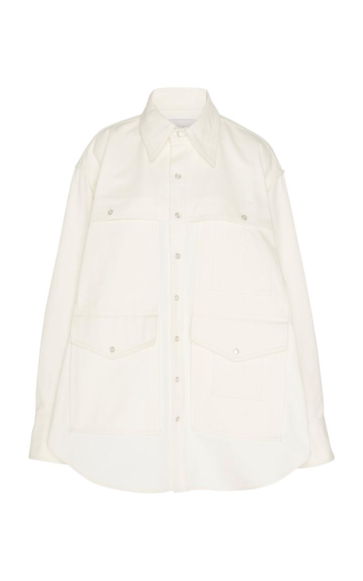 Matthew Adams Dolan Oversized Button-down Cotton Cargo Shirt