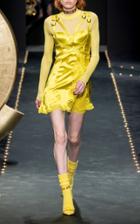 Versace Strappy Satin Mini Dress